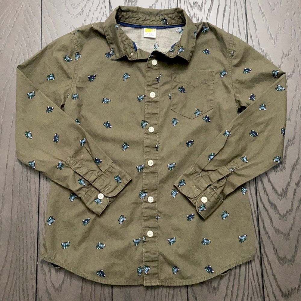 Boys Crazy 8 Button Down Shirt Size 7-8